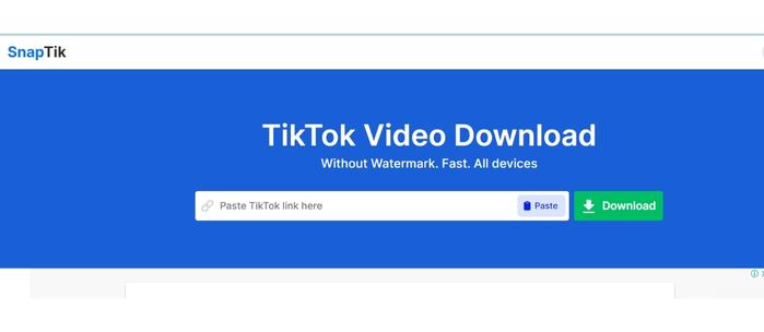 SnapTik Tiktok Video Downloader